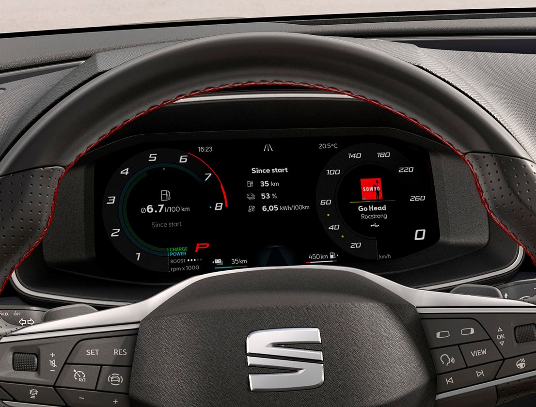 seat leon 5d 2024 customisable digital cockpit